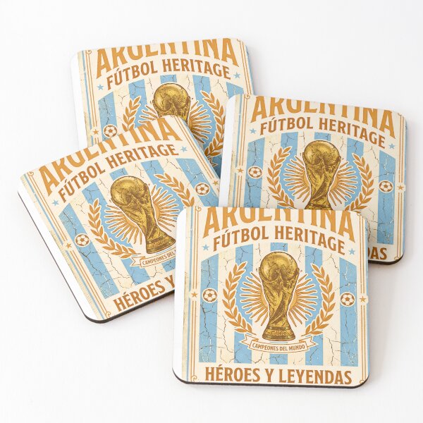 Item preview, Argentina Futbol Heritage Vintage World Cup Champions Poster designed and sold by Koalangel.