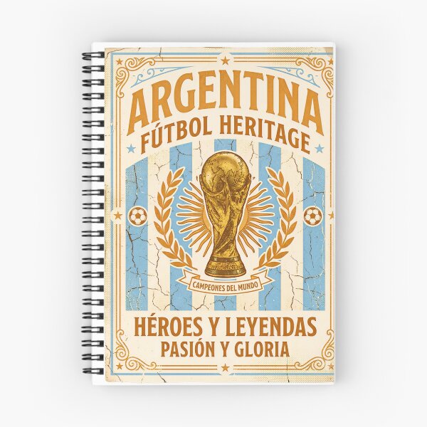Item preview, Argentina Futbol Heritage Vintage World Cup Champions Poster designed and sold by Koalangel.