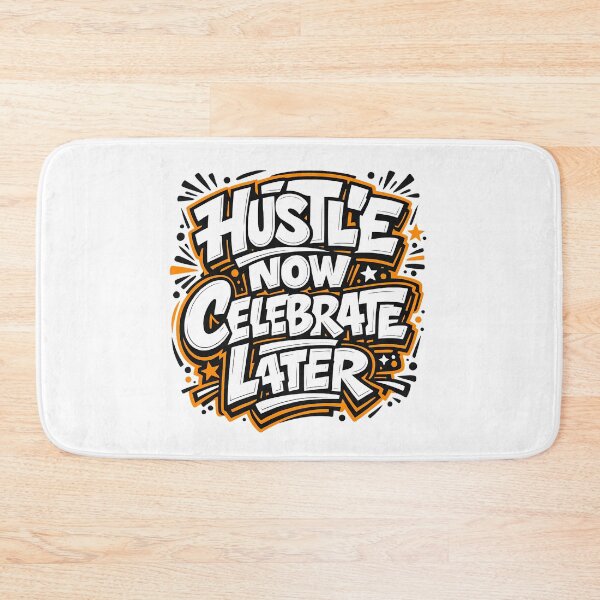 Item preview, Hustle Now, Celebrate Later – Premium Graffiti Typography Streetwear Vector Design designed and sold by ZayCreates.