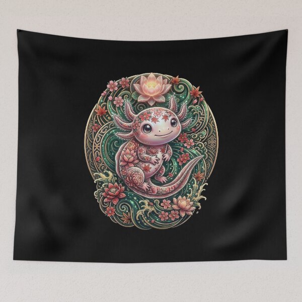 Item preview, Sacred Blossom Baby Axolotl designed and sold by HexOne.