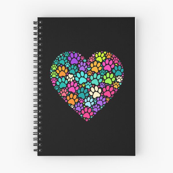 Item preview, Colorful Pastel Paw Print Heart Design designed and sold by GiaoCalonas.