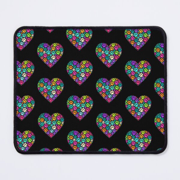 Item preview, Colorful Pastel Paw Print Heart Design designed and sold by GiaoCalonas.