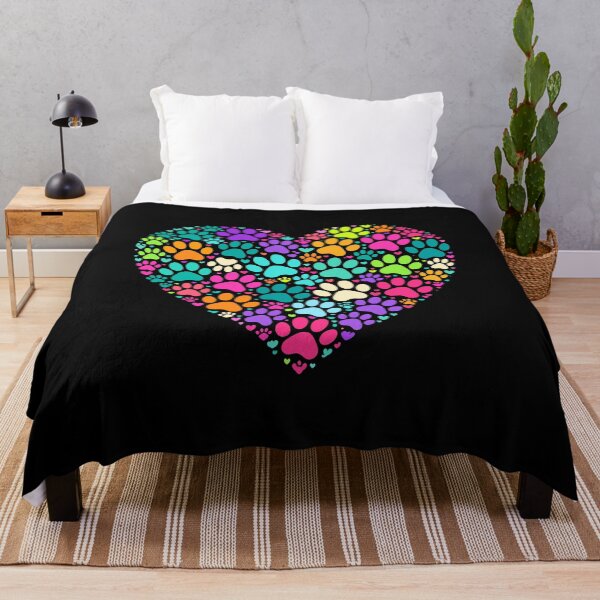 Item preview, Colorful Pastel Paw Print Heart Design designed and sold by GiaoCalonas.