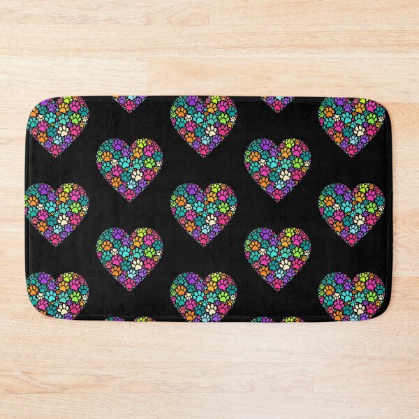 Item preview, Colorful Pastel Paw Print Heart Design designed and sold by GiaoCalonas.