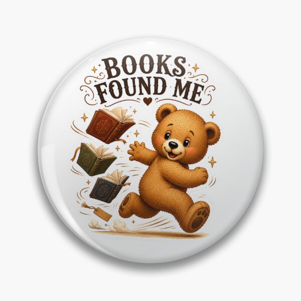 Item preview, Books Found Me Teddy Bear Sticker designed and sold by DreamTags Studio.