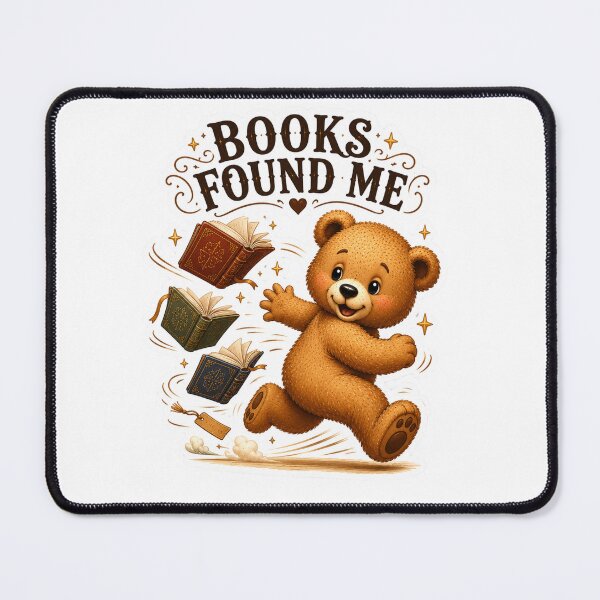 Item preview, Books Found Me Teddy Bear Sticker designed and sold by DreamTags Studio.