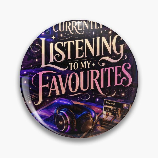 Item preview, Currently Listening To My Favourites - Aesthetic K-Pop & Music Lover Cover Art designed and sold by Saniyamirza07.