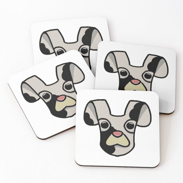 Item preview, Cute Spotted Dog Face – Black and Tan Puppy Sticker Art designed and sold by davidmalec.