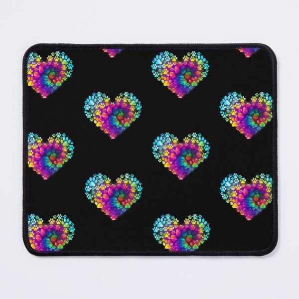 Item preview, Colorful Rainbow Paw Print Heart Art designed and sold by GiaoCalonas.