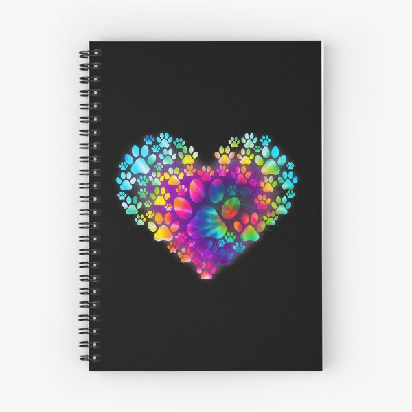 Item preview, Colorful Rainbow Paw Print Heart Art designed and sold by GiaoCalonas.