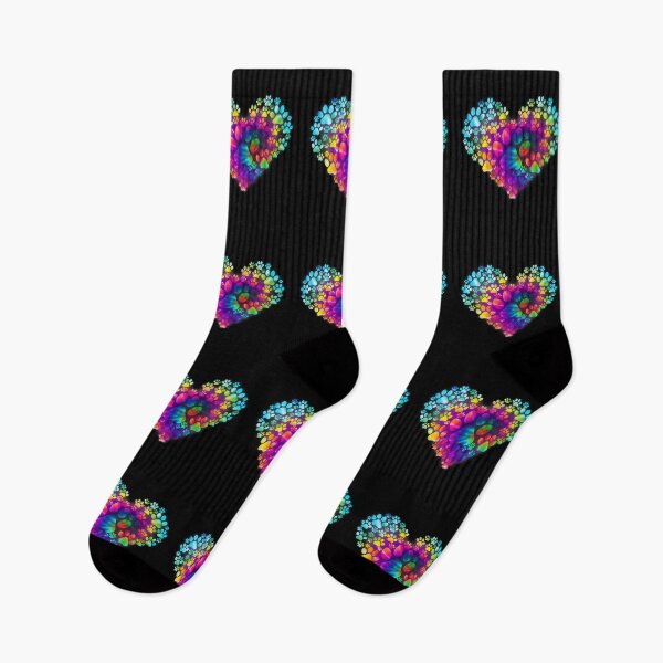 Item preview, Colorful Rainbow Paw Print Heart Art designed and sold by GiaoCalonas.