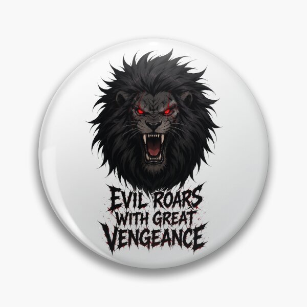 Item preview, Evil Roars with Great Vengeance designed and sold by Villain Vault.