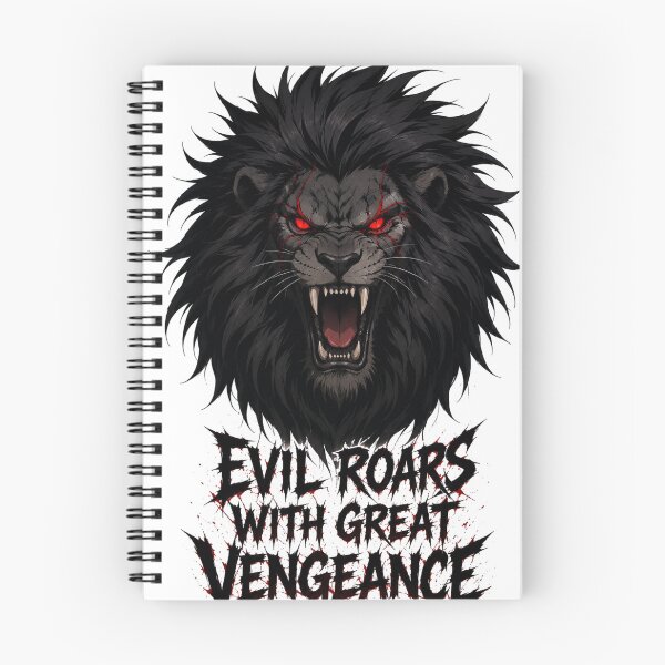 Aperçu de l'œuvre Le mal rugit avec une grande vengeance créée et vendue par Villain Vault.