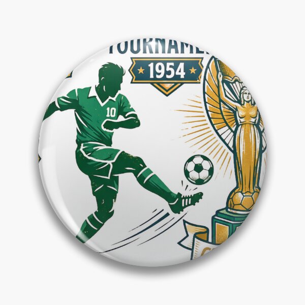 Item preview, Vintage World Cup 1954 Switzerland Retro Football Poster designed and sold by Koalangel.