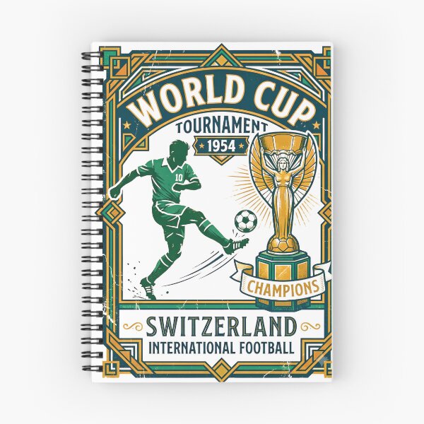 Item preview, Vintage World Cup 1954 Switzerland Retro Football Poster designed and sold by Koalangel.