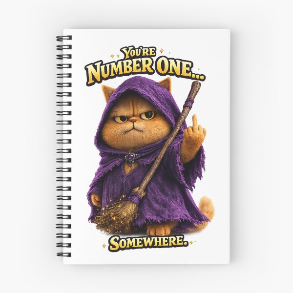 Item preview, Grumpy Witch Cat - You're Number One... Somewhere | Funny Halloween Cat designed and sold by Grump and Co.