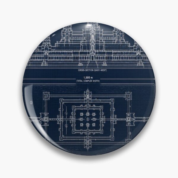 Item preview, Angkor Wat Blueprint designed and sold by SunnyDesign82.