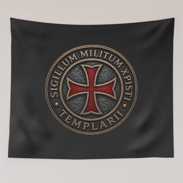 Item preview, Templar Seal Knights of Christ Medieval Crusader Cross designed and sold by PixelBlob.