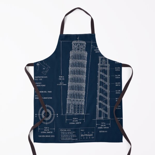Item preview, Leaning Tower of Pisa Blueprint designed and sold by SunnyDesign82.