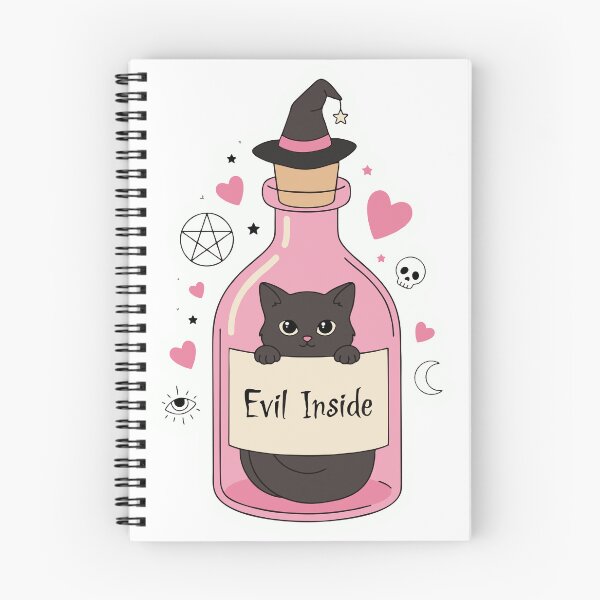 Item preview, Cute Gothic Black Cat Potion Bottle Sticker | Kawaii Witchcore Halloween Design designed and sold by Mahilis.