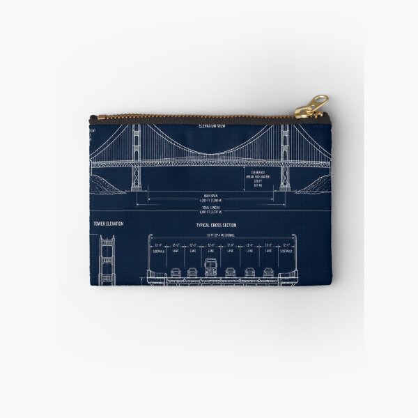 Item preview, Golden Gate Bridge Blueprint designed and sold by SunnyDesign82.