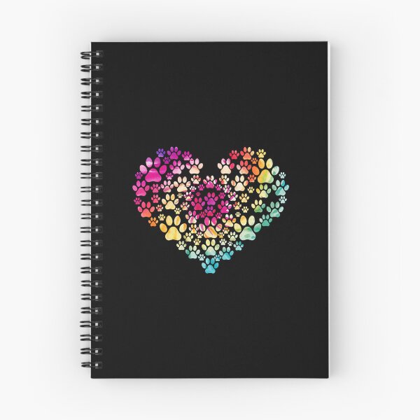 Item preview, Colorful Watercolor Paw Print Heart Art designed and sold by GiaoCalonas.
