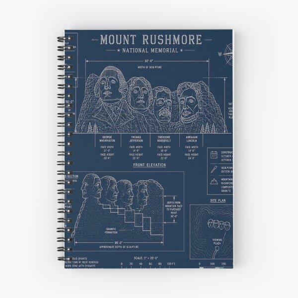 Item preview, Mount Rushmore Blueprint designed and sold by SunnyDesign82.