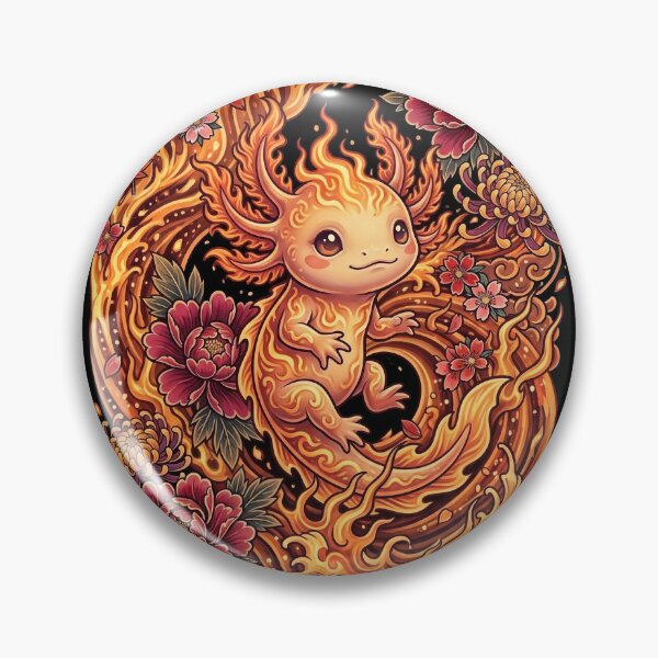 Item preview, Fire Spirit Baby Axolotl designed and sold by HexOne.