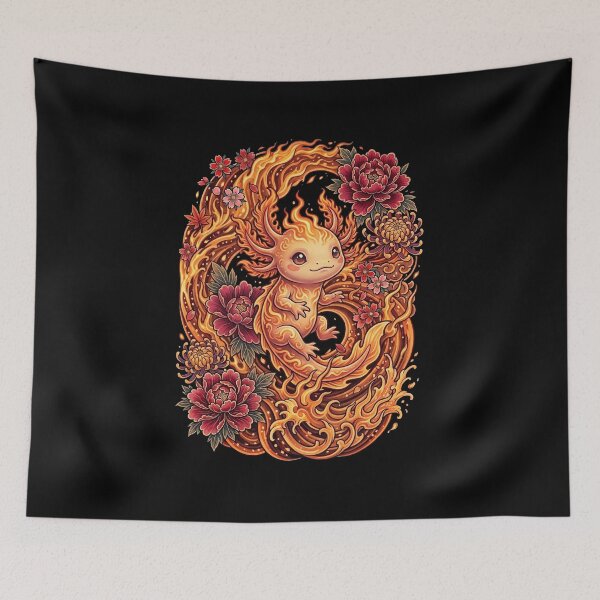 Item preview, Fire Spirit Baby Axolotl designed and sold by HexOne.
