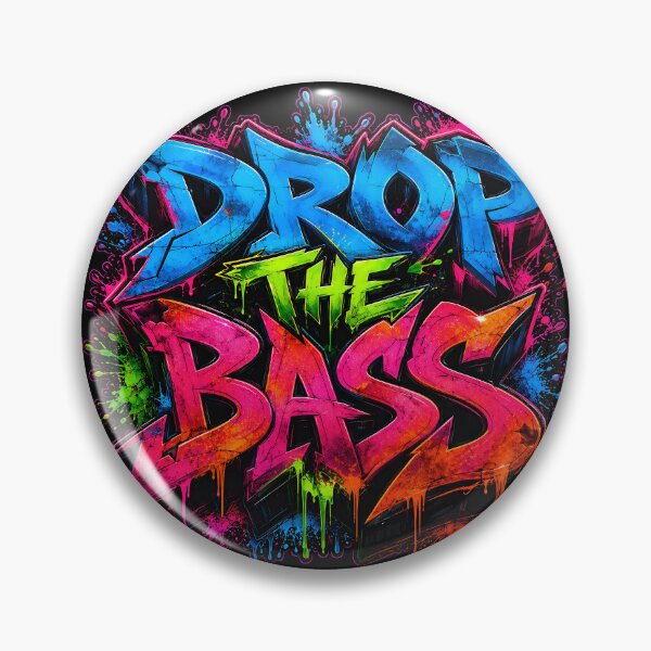 Item preview, Drop The Bass – Neon Graffiti Impact designed and sold by RH Design Lab.
