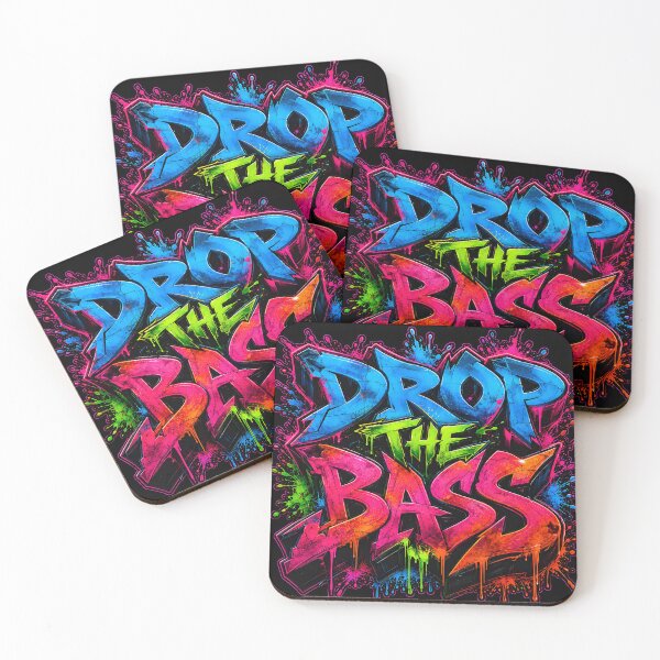 Item preview, Drop The Bass – Neon Graffiti Impact designed and sold by RH Design Lab.