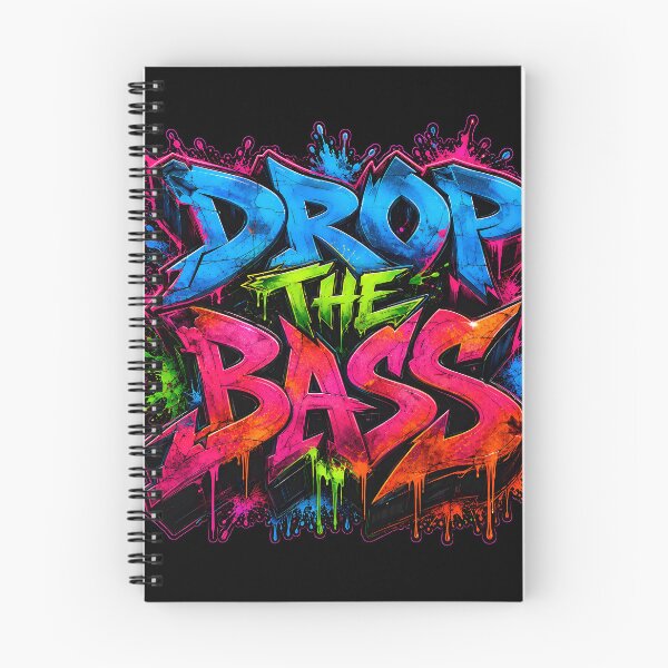Item preview, Drop The Bass – Neon Graffiti Impact designed and sold by RH Design Lab.