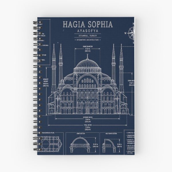 Item preview, Hagia Sophia Blueprint designed and sold by SunnyDesign82.