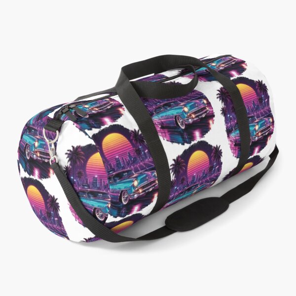 Item preview, Retro Neon Vintage Cruiser Car Synthwave Sunset | 80s Retro Classic Car T-Shirt Design designed and sold by Graphic Therapist.