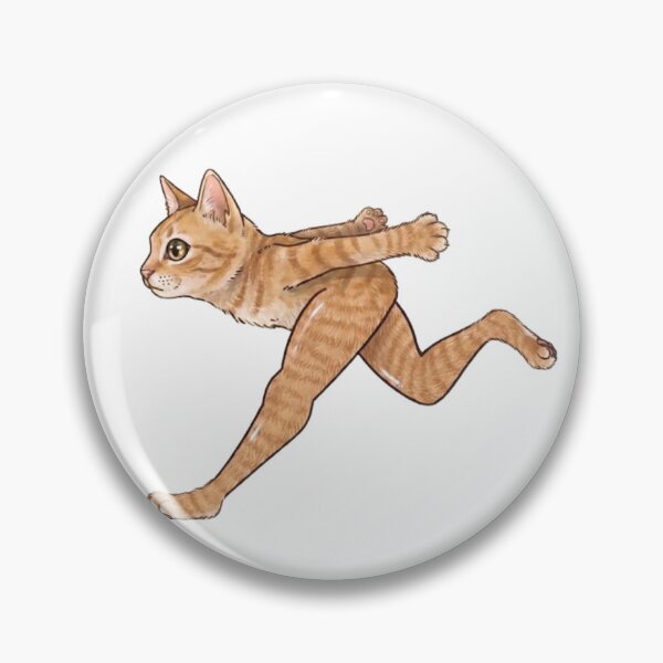 Item preview, Funny Running Cat With Human Legs Illustration designed and sold by Ahmedsyde.