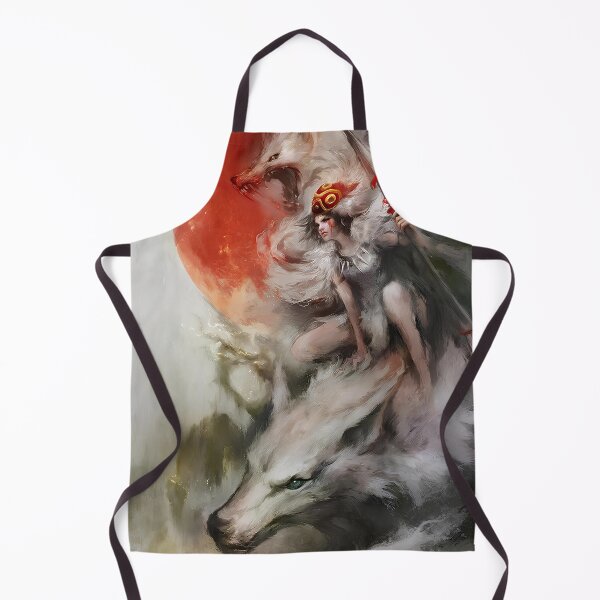 Item preview, Cute kawaii art girl [[momonokes's]] -%[ghiblis]%- ride wolf aways  designed and sold by uwwooshop.