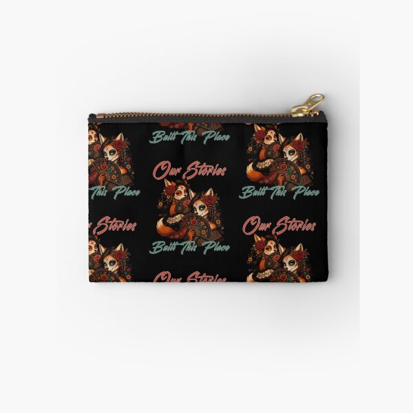 Item preview, Our Stories Built This Place - Elegant Sugar Skull Foxes designed and sold by tellia-kallisto.