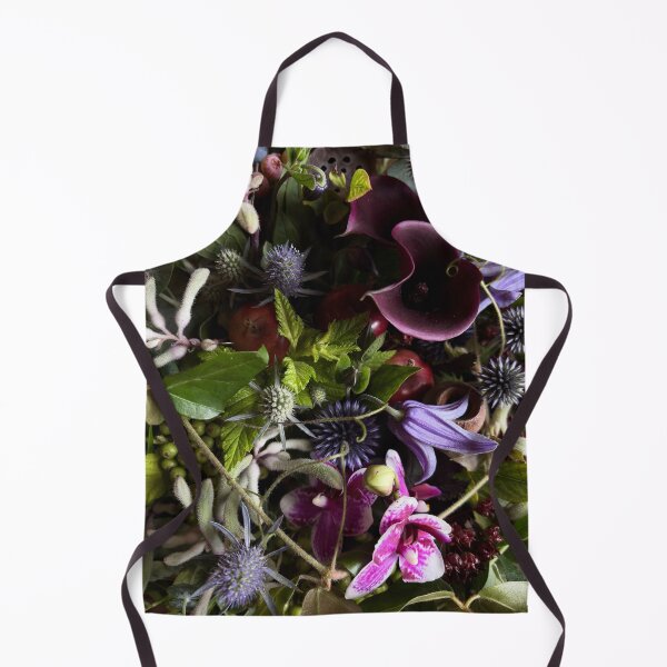 Item preview, Moody Dark Floral Arrangement Art designed and sold by PapoBotanica.