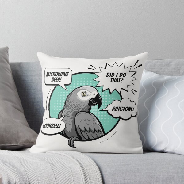 Item preview, Funny African Grey Parrot Pop Art Comic Gift designed and sold by Paw-Soul.