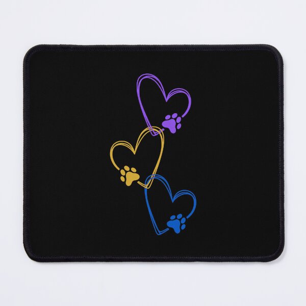 Item preview, Minimalist Triple Heart Pet Paw Print Art designed and sold by GiaoCalonas.