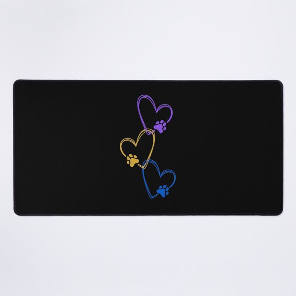 Item preview, Minimalist Triple Heart Pet Paw Print Art designed and sold by GiaoCalonas.