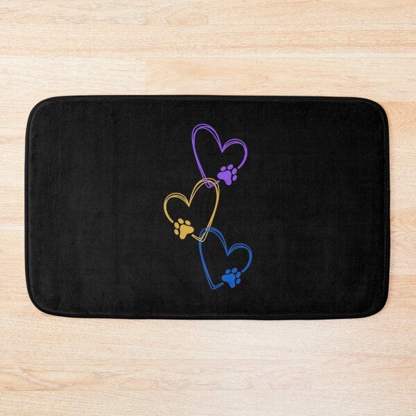 Item preview, Minimalist Triple Heart Pet Paw Print Art designed and sold by GiaoCalonas.