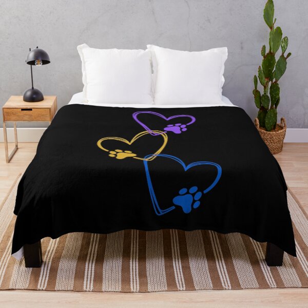 Item preview, Minimalist Triple Heart Pet Paw Print Art designed and sold by GiaoCalonas.