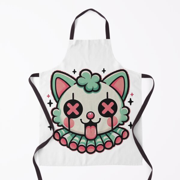 Item preview, Creepy Pastel Clown Cat Illustration designed and sold by erfazanitika.