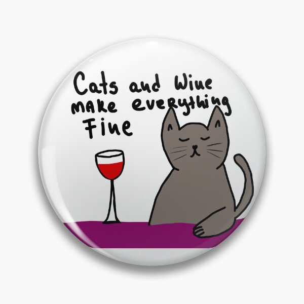 Item preview, cats and wine make every THING fine designed and sold by Kasia1987t.