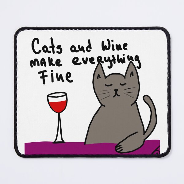 Item preview, cats and wine make every THING fine designed and sold by Kasia1987t.