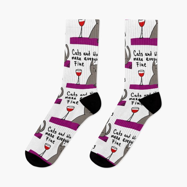 Item preview, cats and wine make every THING fine designed and sold by Kasia1987t.