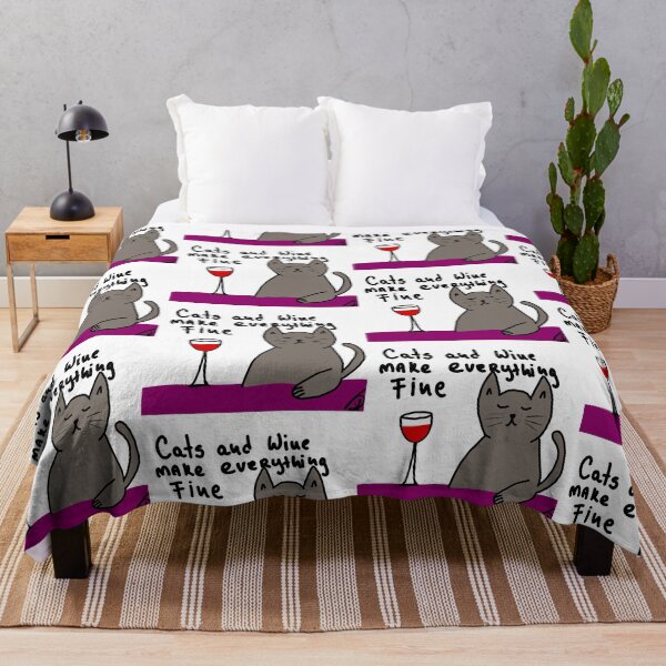 Item preview, cats and wine make every THING fine designed and sold by Kasia1987t.