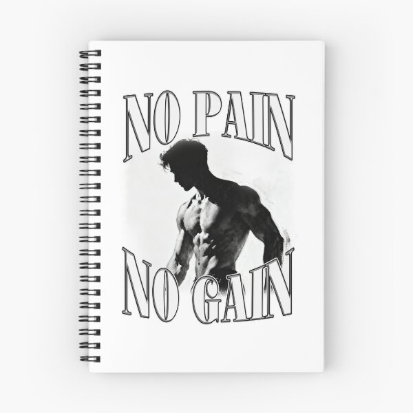 Item preview, No Pain No Gain Motivational Gym Quote designed and sold by bngfx.