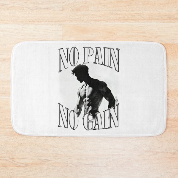 Item preview, No Pain No Gain Motivational Gym Quote designed and sold by bngfx.